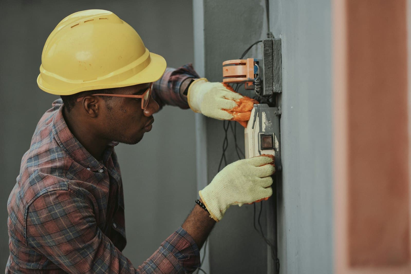 Handwerker bei der Arbeit